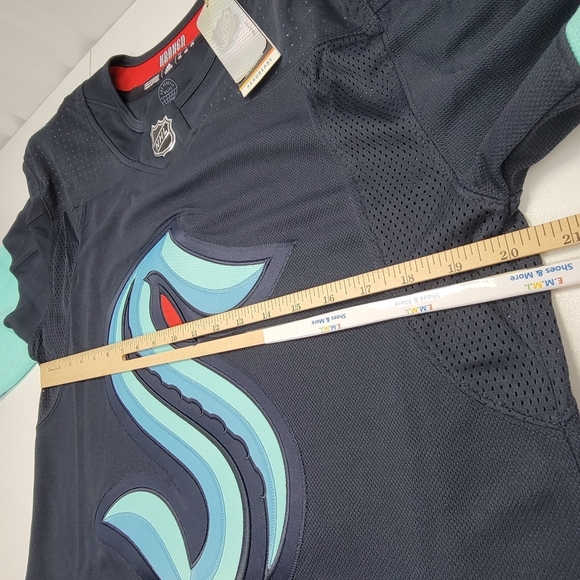 Adidas Men's Seattle Kraken Home Authentic Jersey Size 46 MSRP $180 NEW W/TAGS - Picture 9 of 11